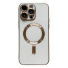 Протиударний чохол Magsafe Plating TPU для iPhone 15 Pro - білий