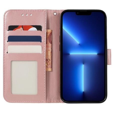 Чехол-книжка Lace Flower для Realme 14 Pro+ - золото
