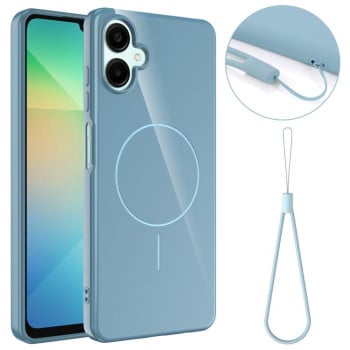 Чехол Glossy глянцевый с MagSafe на Samsung Galaxy A07 4G - синий