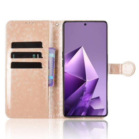 Чехол-книжка Honeycomb Dot для Infinix Note 50 Pro+ - золотой
