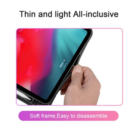 Чехол-книжка Three-folding Flip Magnetic Premium PU Leather на iPad Pro 11 inch 2018/Air 10.9 2020-черный