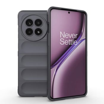 Силіконовий чохол Magic Flannel для OnePlus 13R/Ace 5/Ace 5 Pro/Ace 5 Pro - темно-сірий