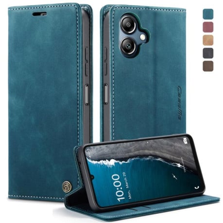 Чехол-книжка CaseMe-013 многофункциональный с кармашком на карт на Samsung Galaxy A07/A06 - синий