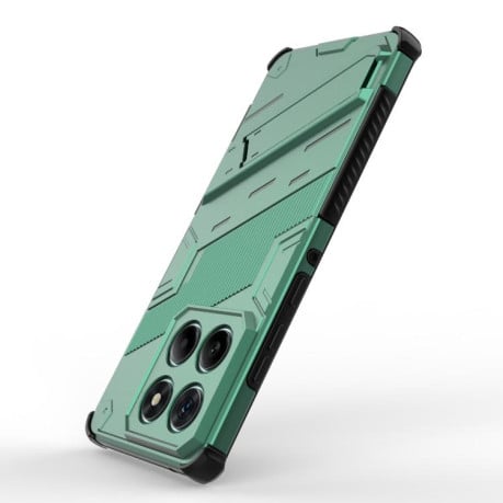 Противоударный чехол Punk Armor для Motorola Edge 60 Fusion 5G - зеленый