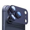 Защита камеры XDCASE Titanium Alloy Hollow Camera Lens на iPhone 17 Pro - синий