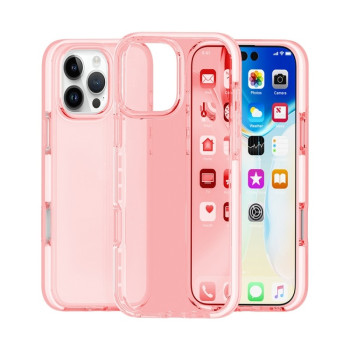 Противоударный чехол Two-color Shockproof для  iPhone 16 Pro Max - розовый
