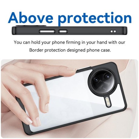 Противоударный чохол Colorful Acrylic Series для Xiaomi Poco F7 Ultra - черный