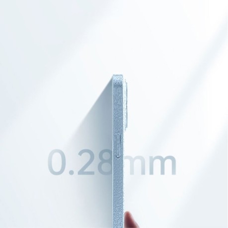 Противоударный чехол Ice Texture MagSafe для iPhone 14 Pro - голубой
