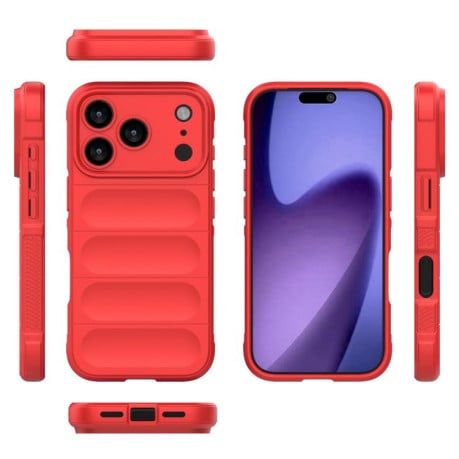 Силіконовий чохол Magic Flannel на iPhone 17 Pro - червоний