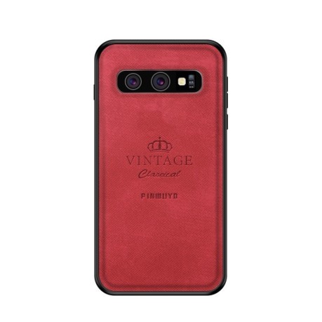 Противоударный чехол PINWUYO с влагозащитой и защитой экрана на Samsung Galaxy S10-красный