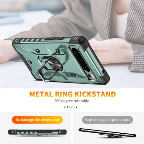 Протиударний чохол HMC 360 Degree Rotating Holder на Google Pixel 8 Pro - світло-зелений