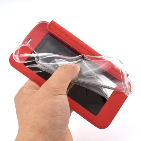 Чехол-книжка Solid Color Plain  Mirror на iPhone 11 - красный