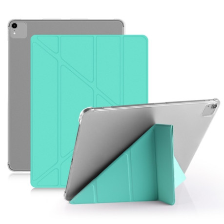 Чехол книжка Multi-folding Shockproof для iPad Pro 12.9 2018 / 2020 - зеленый