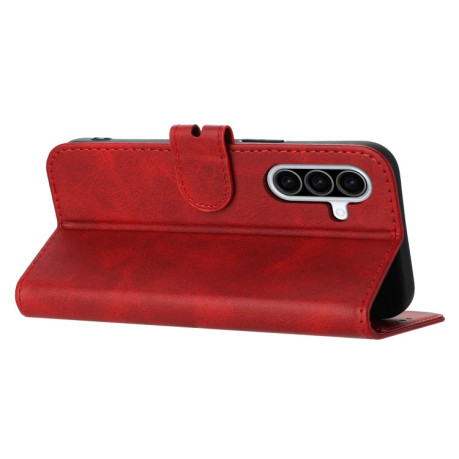 Чехол-книжка Happy Cat Pattern на Samsung Galaxy A26 5G / A17 5G - красный