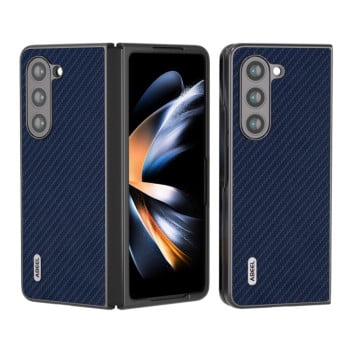 Протиударний чохол ABEEL Carbon Fiber Texture для Samsung Galaxy Fold 5 - темно-синій