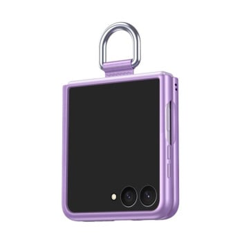 Чехол Escase с кольцом на Samsung Galaxy Flip 8 5G — фиолетовый