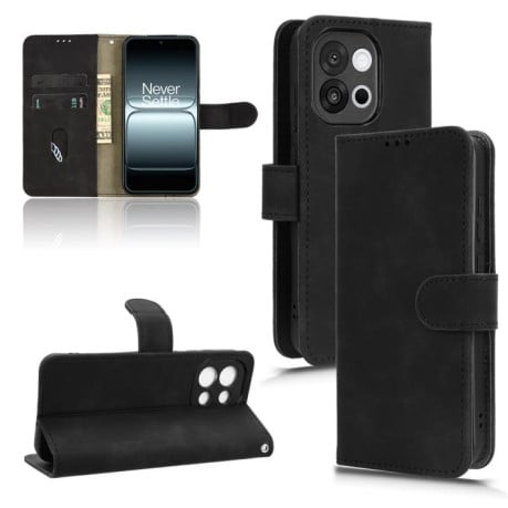 Чохол-книжка Retro Skin Feel Business Magnetic на OnePlus 13T - чорний