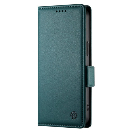 Чохол-книжка Side Buckle Magnetic Frosted Leather для iPhone 16e - зелений