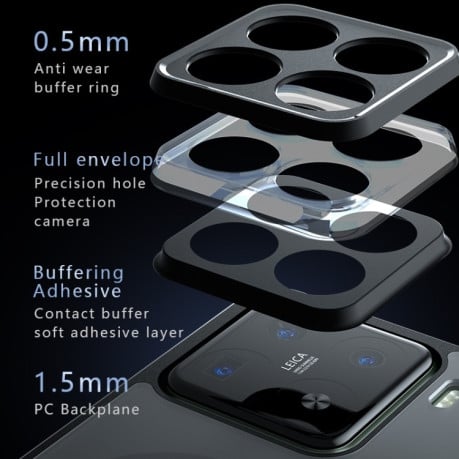 Протиударний чохол Armor Precise Hole PC Hybrid TPU для Xiaomi 15 Pro - чорний