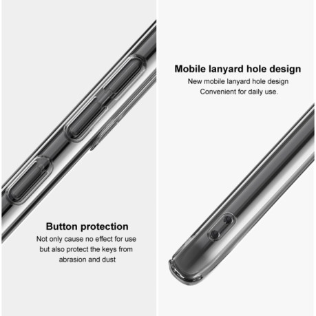 Ультратонкий чехол IMAK Wing II на Xiaomi Redmi Note 12 Pro+ 5G/Note 12 Explorer - прозрачный
