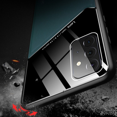 Протиударний чохол Organic Glass для Samsung Galaxy A72 - чорний