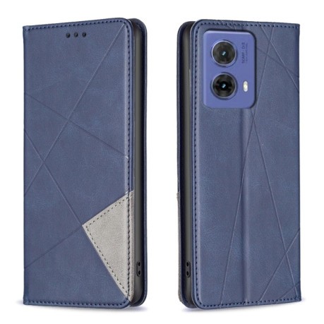 Чехол-книжка Rhombus Texture для Motorola Moto G85 - синий