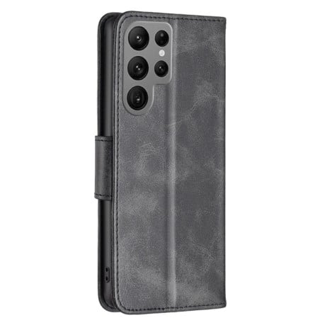 Чехол-книжка Retro Lambskin Texture для Samsung Galaxy S24 Ultra 5G - черный