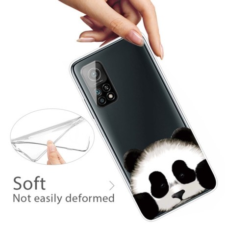 Противоударный чехол Colored Drawing Clear на Xiaomi Mi 10T / 10T Pro - Hug Face Bear