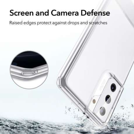 Силиконовый чехол-подставка ESR Air Shield Boost для Samsung Galaxy S21 Plus - белый