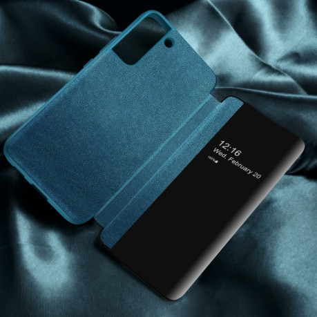 Чехол-книжка Side Window View на Samsung Galaxy S22 Plus 5G - черный