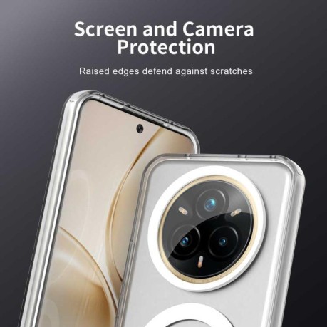 Протиударний чохол Candy Magsafe PC Hybrid TPU для Realme 14 Pro+ 5G - білий