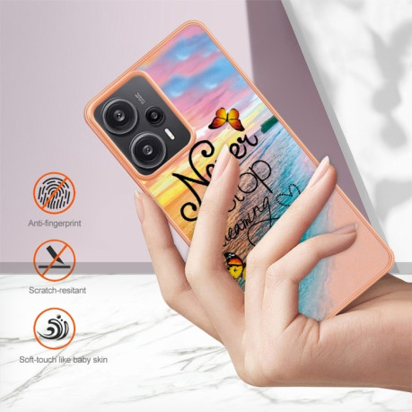 Протиударний чохол Electroplating IMD для Xiaomi Redmi Note 12 Turbo/Poco F5 - Butterfly