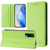 Чехол-книжка RC01 Dual-Folded Magnetic Suction RFID Leather на Vivo Y72 5G / iQOO Z3 / Y52 5G - зеленый