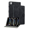 Чехол-книжка Embossed Tiger Pattern Leather для iPad Pro 11 2024 - черный