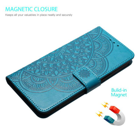 Чохол-книжка Flower Embossed Leather Xiaomi Redmi Note 14 4G 164.48mm - синій