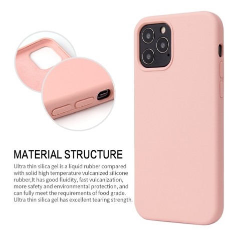 Силіконовий чохол Solid Color Liquid на iPhone 14/13 - світло-фіолетовий