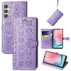 Чехол-книжка Cat and Dog для Samsung Galaxy A25 5G - фиолетовый