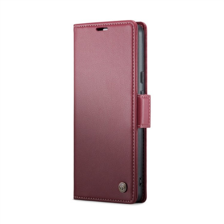 Чохол-книжка CaseMe 023 Butterfly Buckle Litchi Texture RFID Anti-theft Leather для Google Pixel 9 Pro XL - винно-червоний