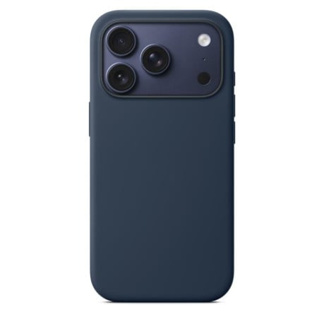 Силиконовый чехол Crossbody Lanyard Liquid Silicone Case на iPhone 17 Pro Max - темно-серый