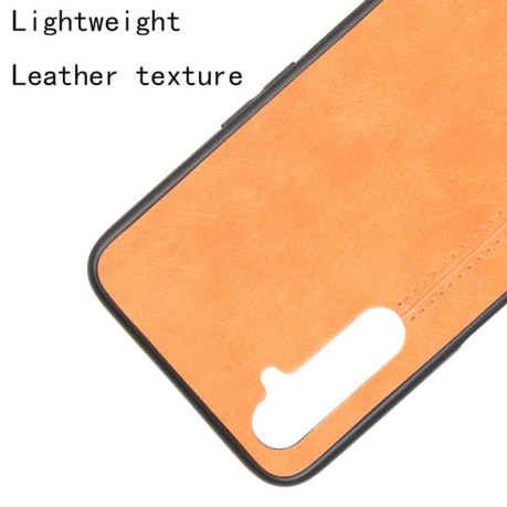 Ударозащитный чехол Sewing Cow Pattern для Realme 6 - оранжевый