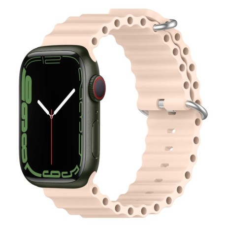 Силіконовий ремінець Ocean для Apple Watch Series 8/7 41mm/40mm/38mm - рожевий