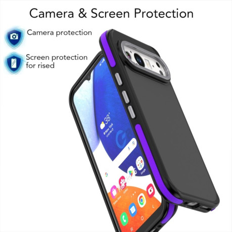 Протиударний чохол Dual-Color Skin Feel Shockproof Series для Google Pixel 9 Pro XL - фіолетовий
