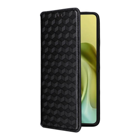 Чохол-книжка Cubic Grid Calf Texture для Motorola Moto G86 Power 5G - чорний