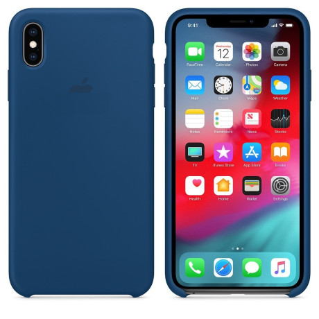 Силіконовий чохол Silicone Case Blue Horizon на iPhone Xs Max