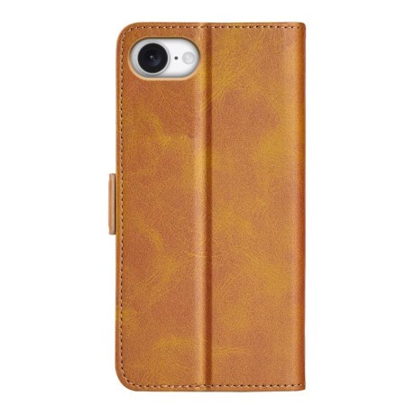 Чехол-книжка Dual-side Magnetic Buckle для iPhone 16e - желтый