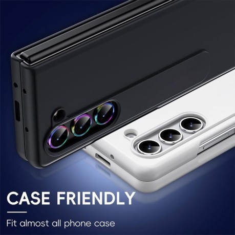 Захисне скло на камеру ENKAY Aluminium для Samsung Galaxy Fold 7 - фіолетове