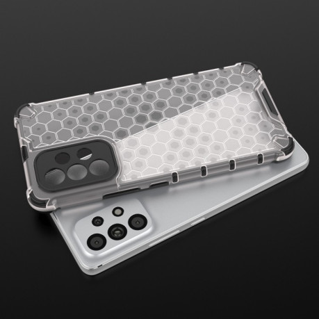 Противоударный чехол Honeycomb на Samsung Galaxy A53 5G  - белый