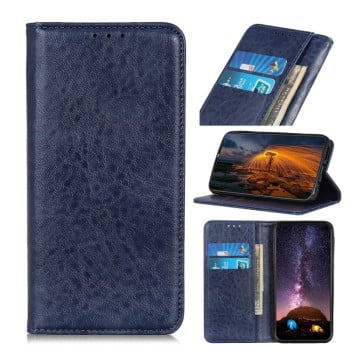 Чехол-книжка Magnetic Retro Crazy Horse Texture на Xiaomi Redmi Note 12 4G - синий