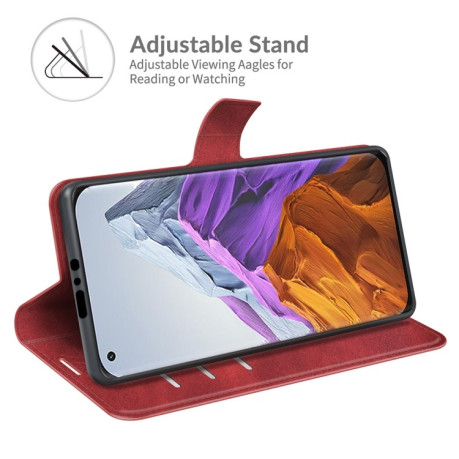 Чехол-книжка Retro Calf Pattern Buckle для Xiaomi Mi 11 Pro 4G / 5G - красный