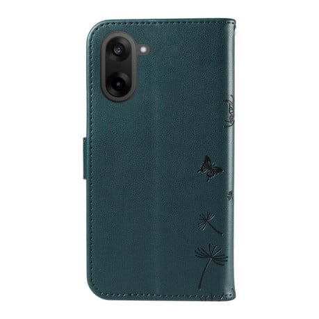Чохол-книжка з тисненням Dandelion та магнітним хлястиком на OnePlus Nord CE5 5G Global - синій